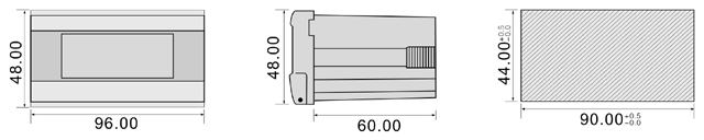 QP300/QP301/QP302單相智能配電儀表尺寸圖