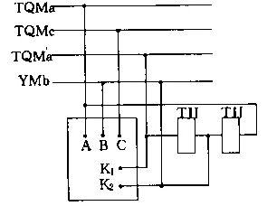 同步表、同期檢查繼電器接線示意圖
